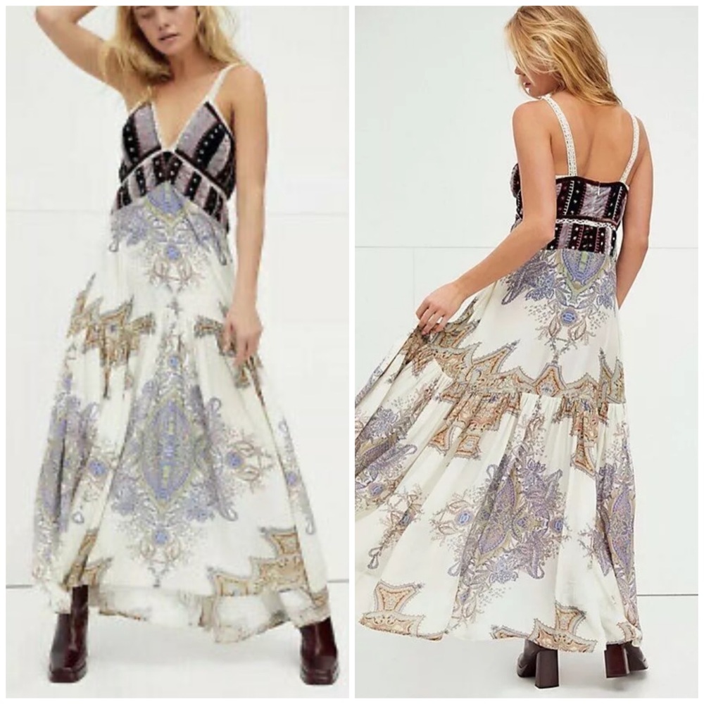 New Free People Sundance Maxi Dress sz 6